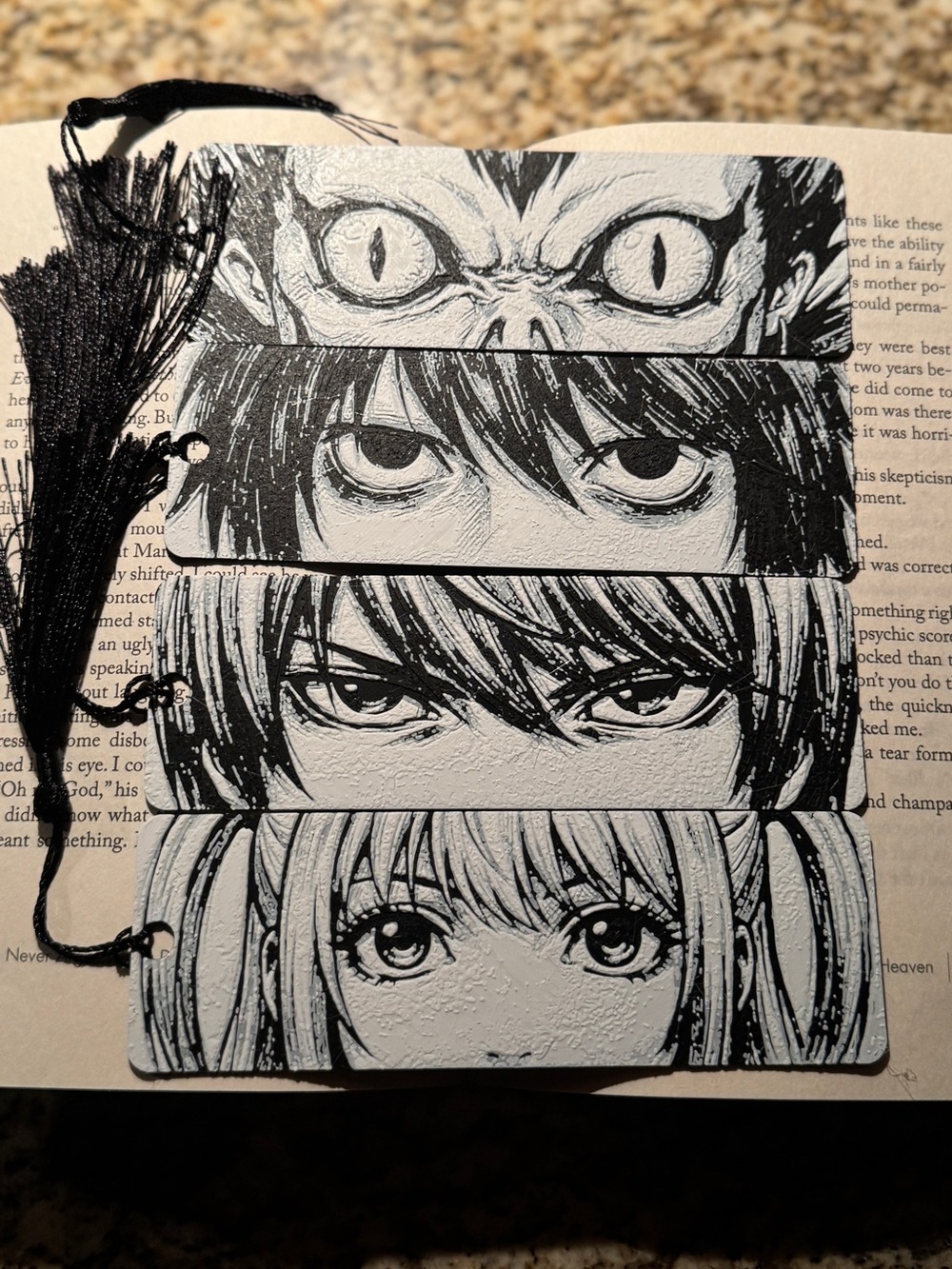 Death Note Anime Bookmark With Tassels
